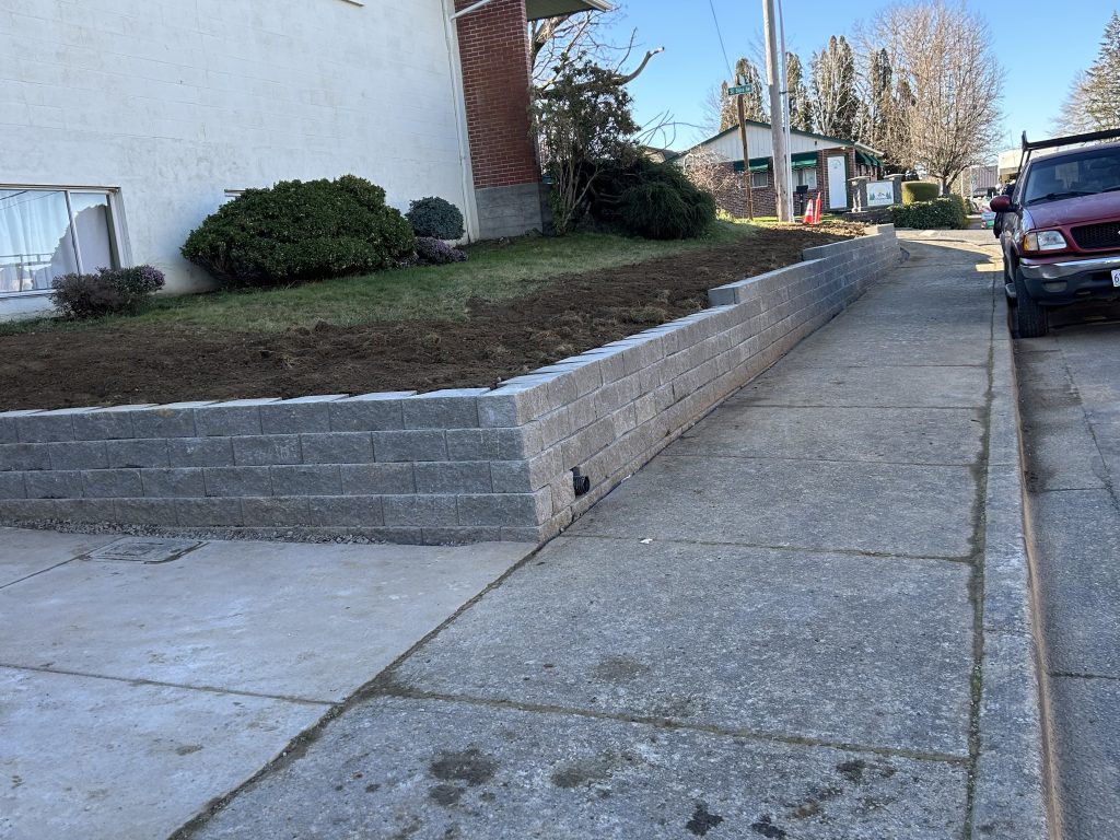 Finished concrete driveway at a Portland-area home