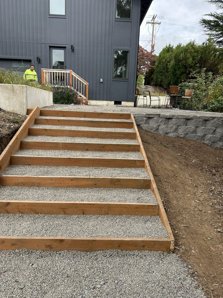New concrete steps on a residential project